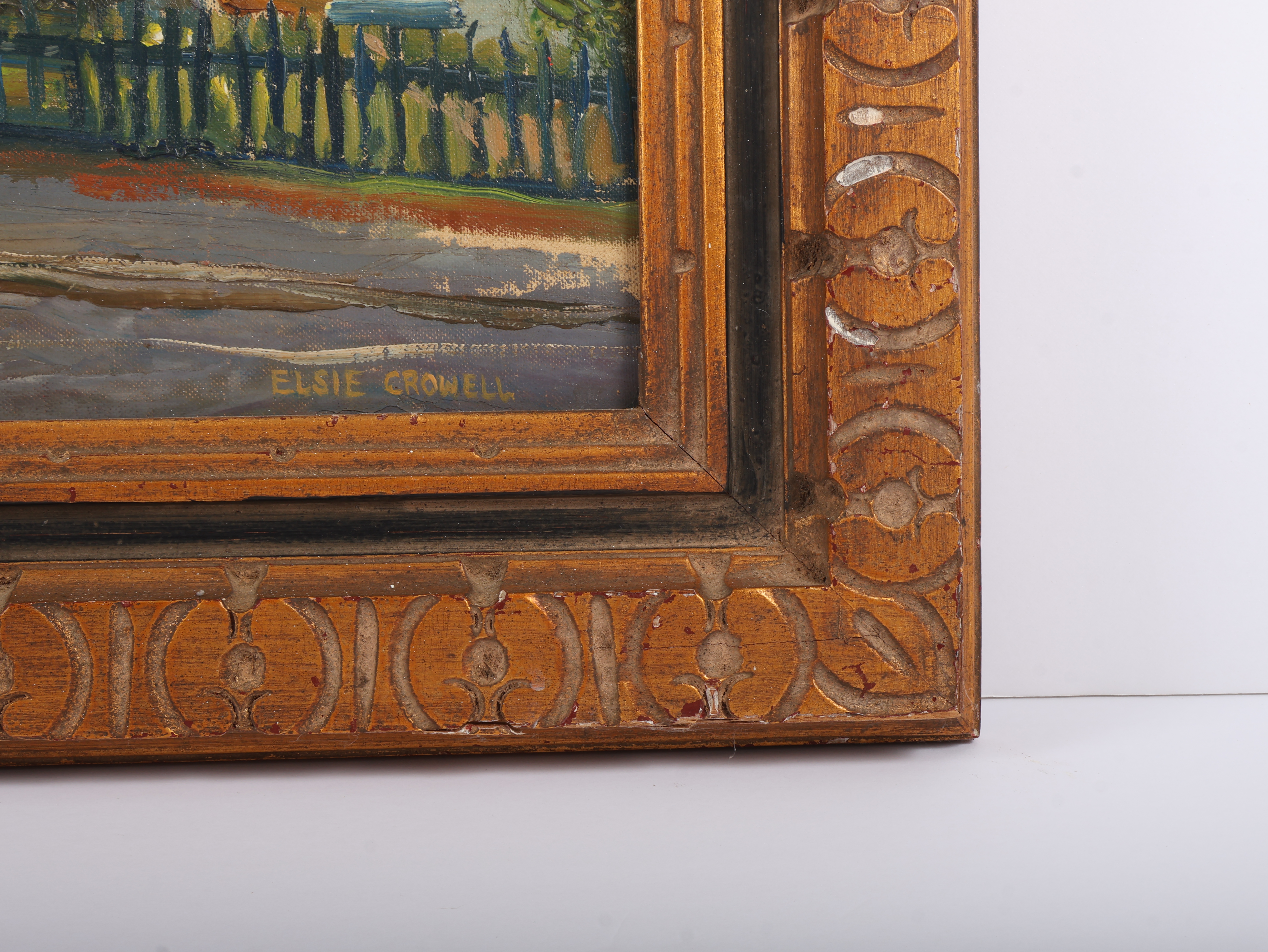 Elsie Crowell 'Harbor Scene' (Signed)