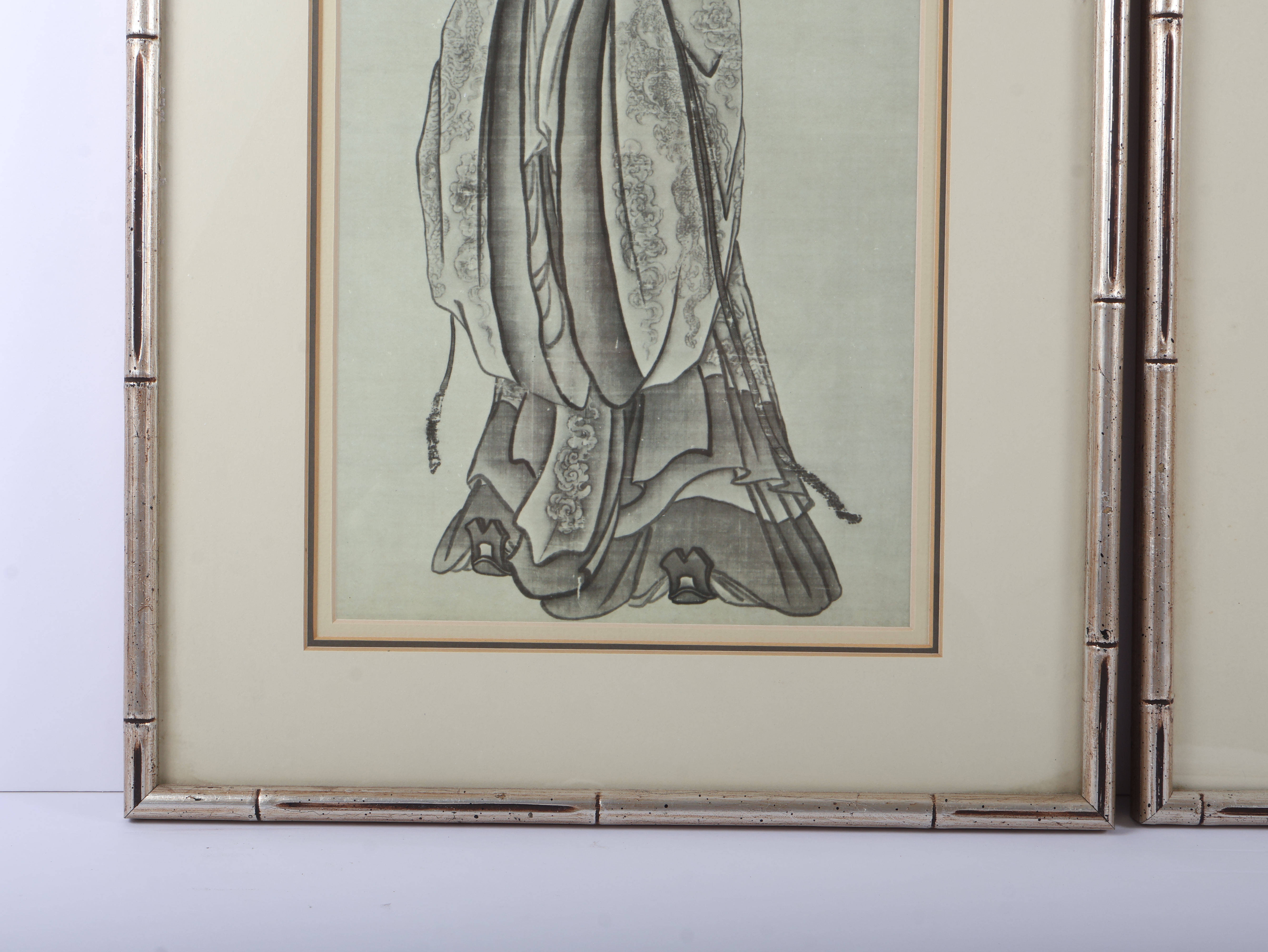 A Pair of Chinese School Portraits, 'Yu the Great' and 'King Wu'