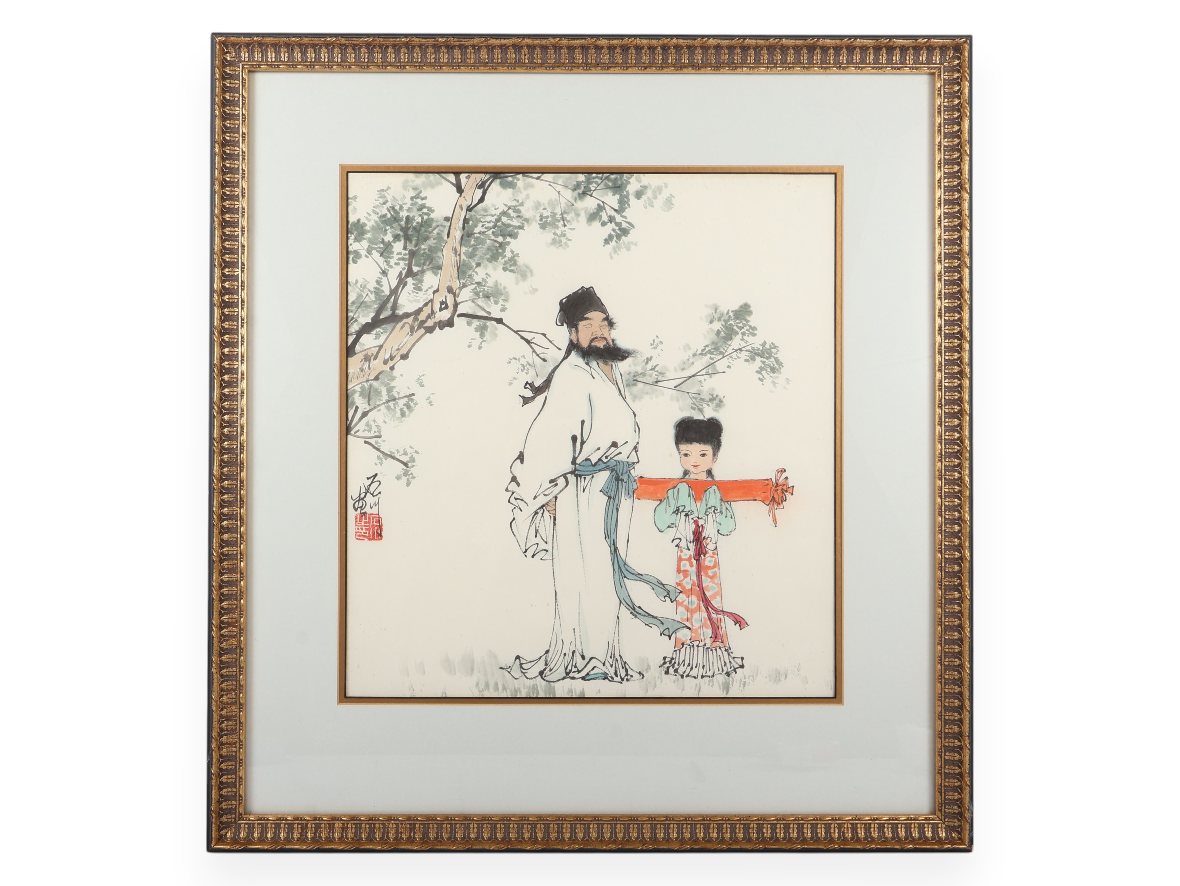 Fan Zeng Chinese Ink and Color Painting on Paper