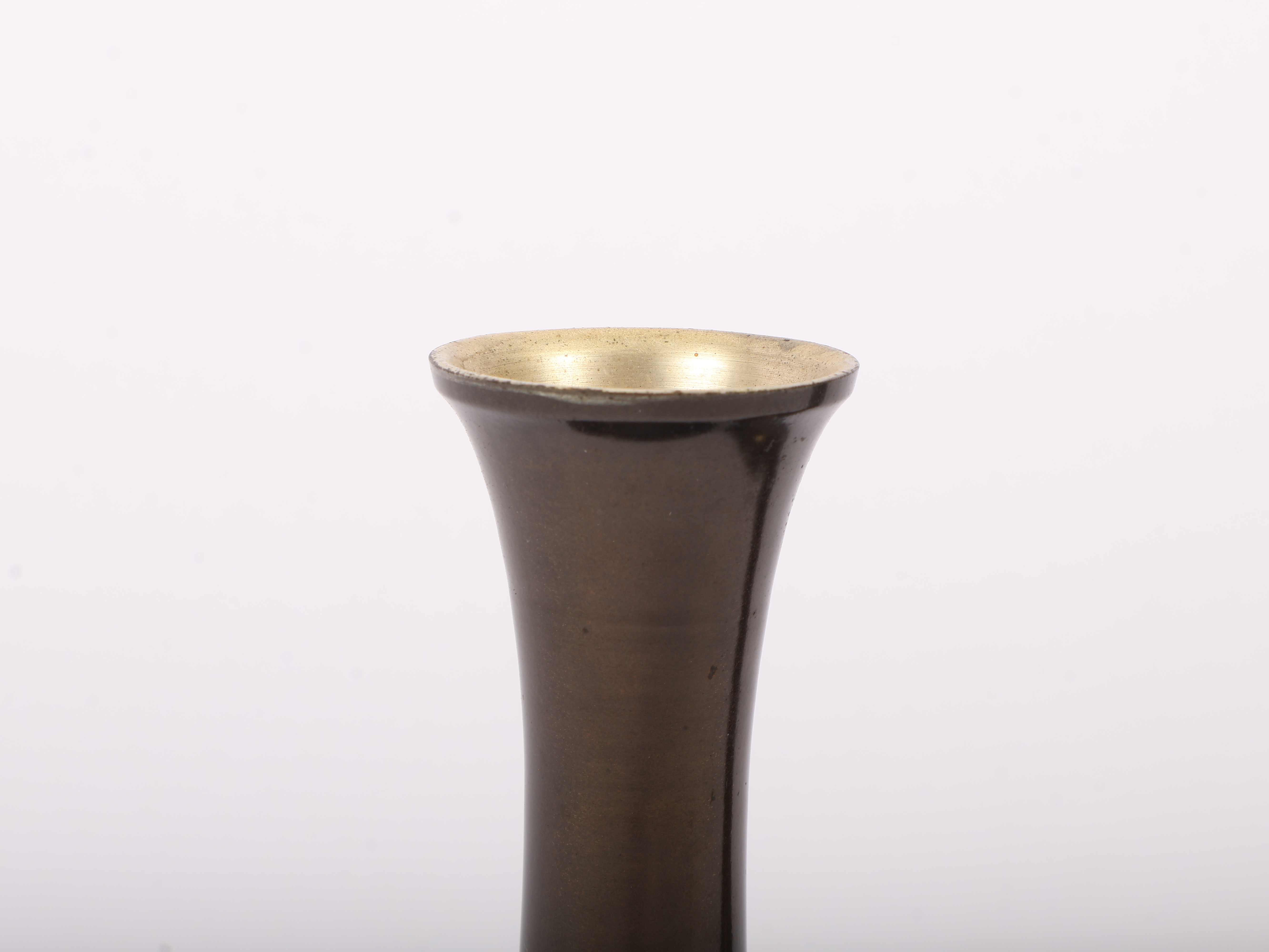 A Pair of Japanese Mixed Metal Chokin Vases with Landscape Decoration