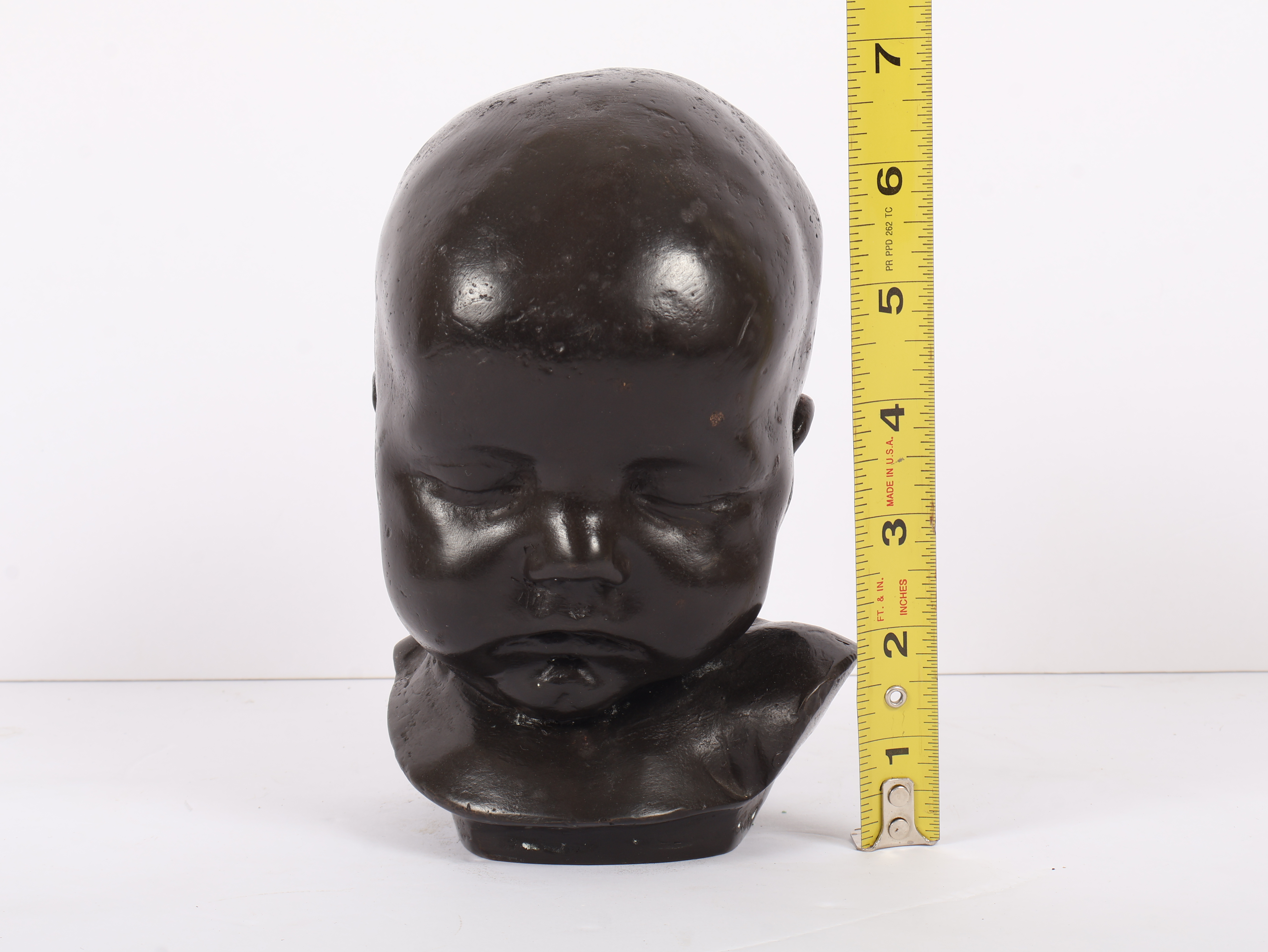 Bonnefond Bronze Bust of a Sleeping Infant