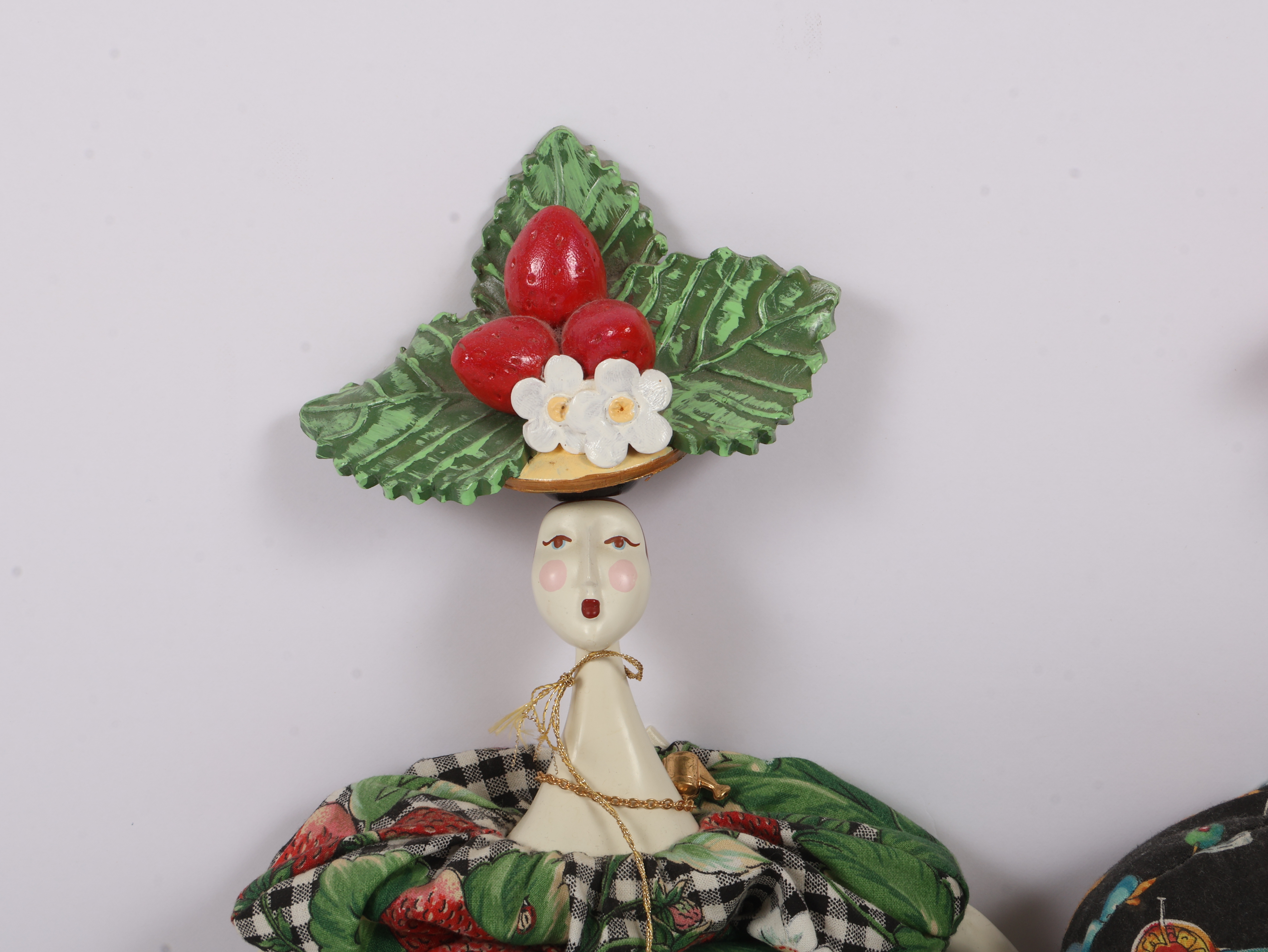 A Pair of Poupees by Isabelle Handcrafted Art Dolls Dated 1994