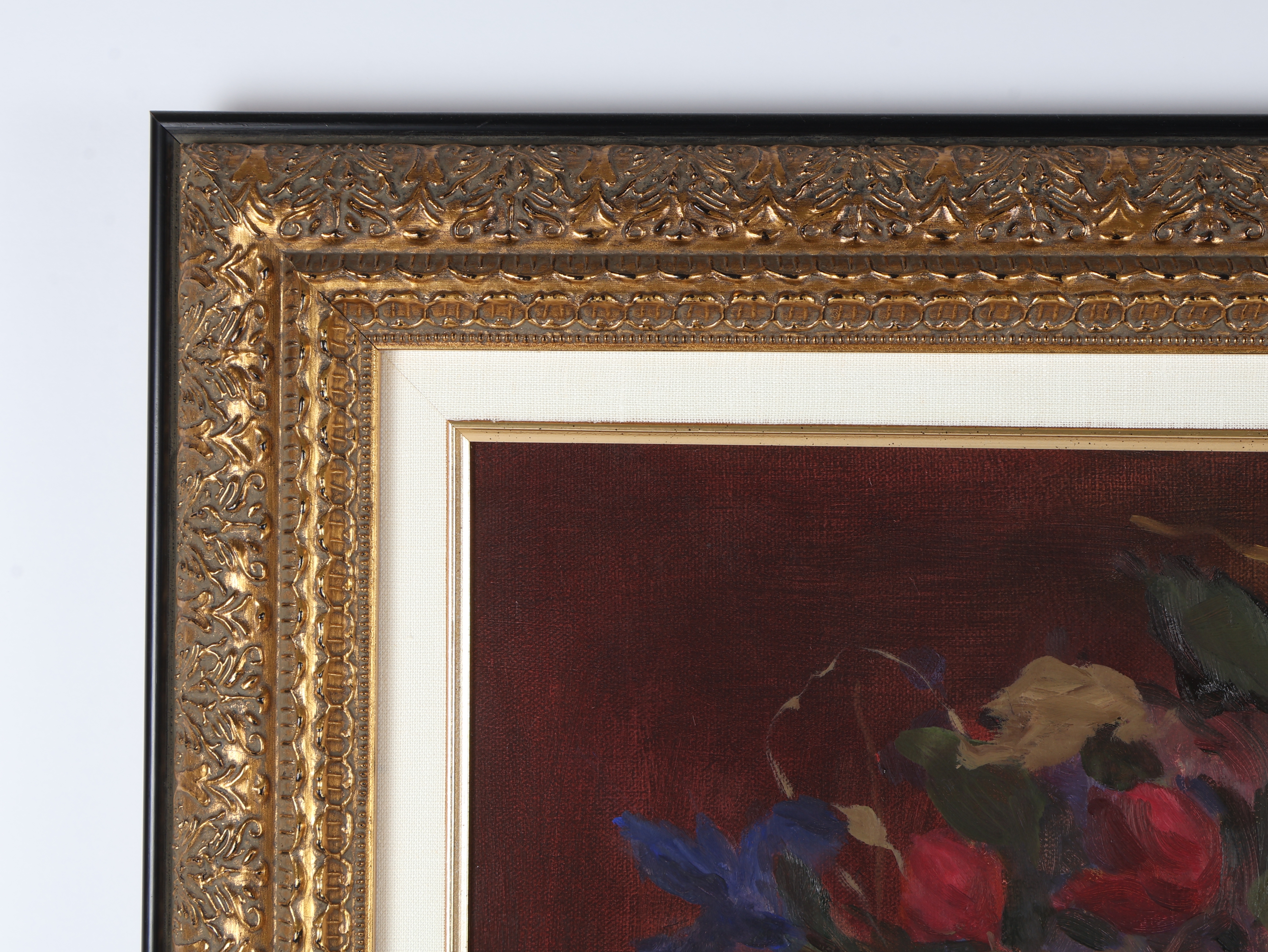 Klassen Floral Still Life Oil on Canvas
