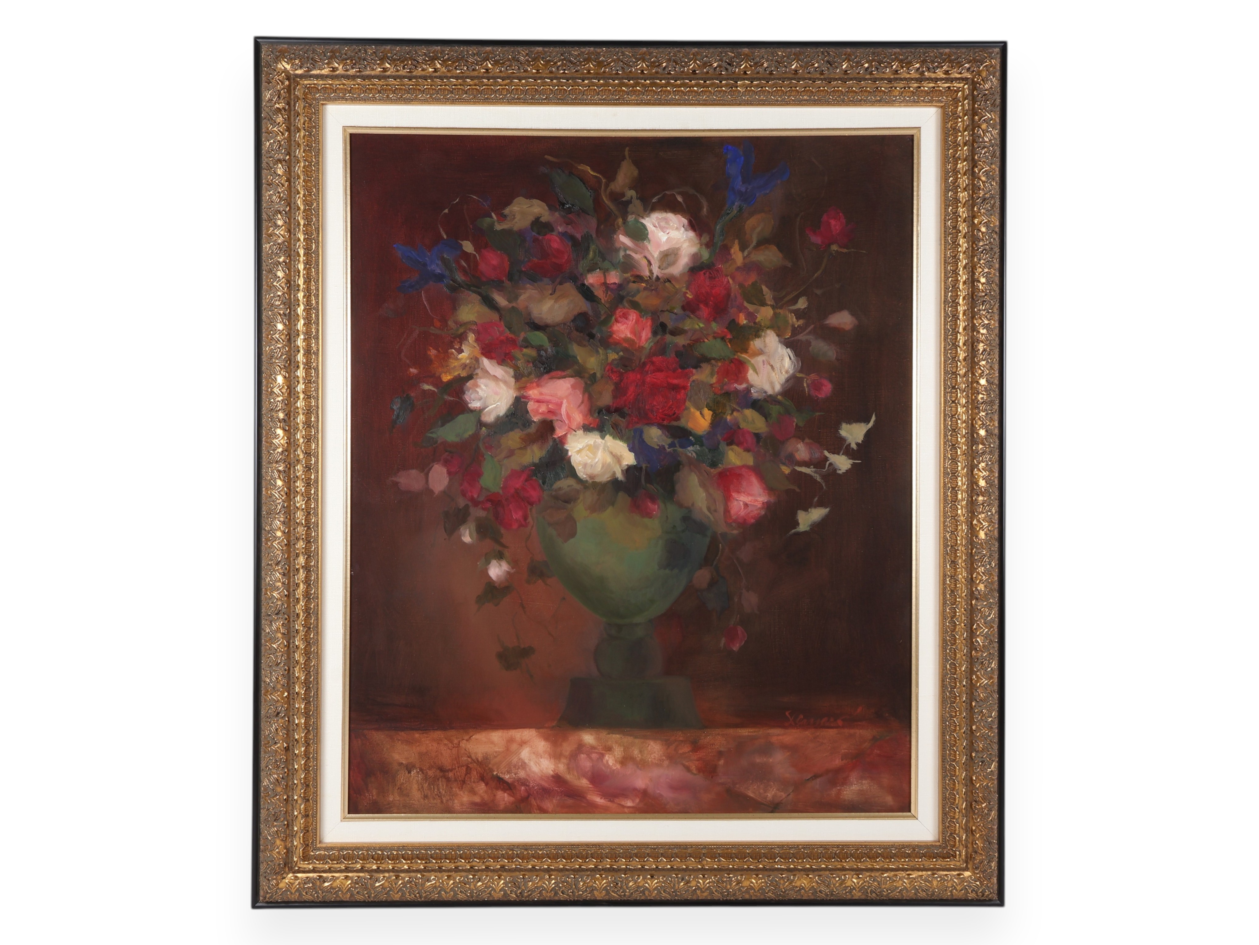Klassen Floral Still Life Oil on Canvas