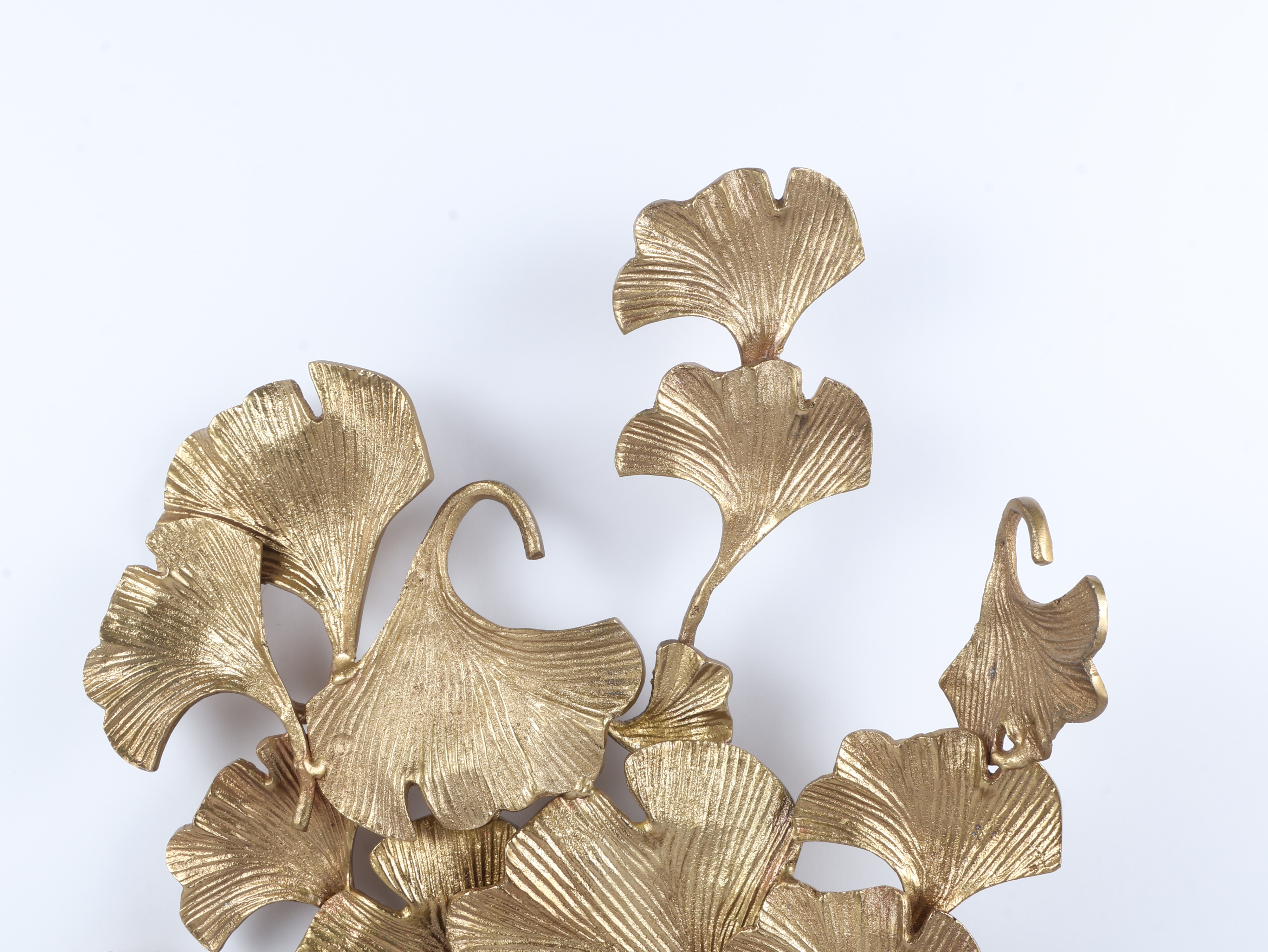 Ginkgo Leaf Sculpture on Marble Base