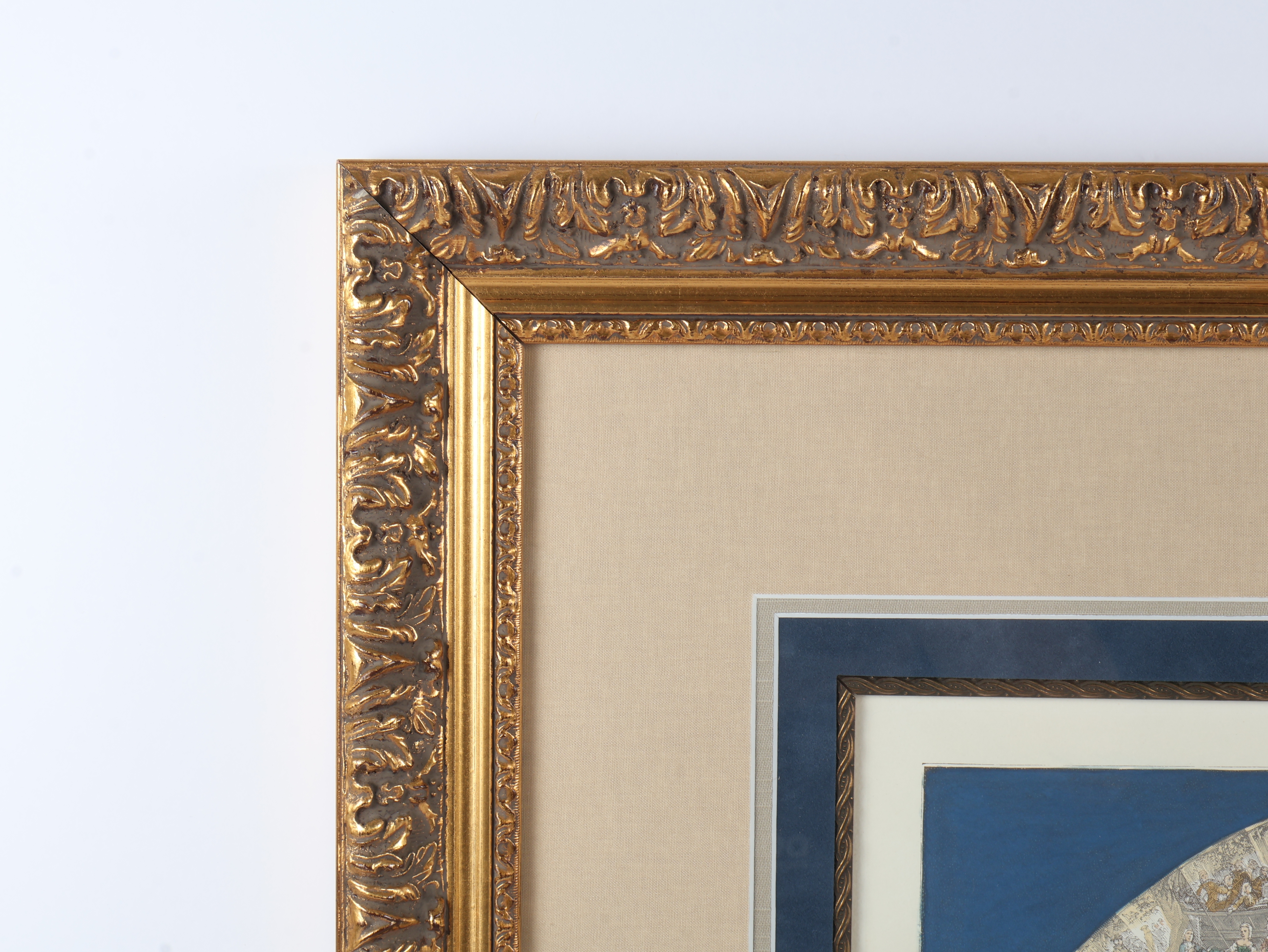 Huet Hand Colored Engraving Eventail