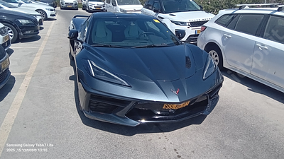 שברולט קורבט מודל 2022. 32,215 ק"מ, יד שלישית. מחיר מחירון: ₪308,000. תיבת הילוכים: אוטומטי 