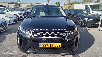 רובר R.ROVER EVOQUE מודל 2023. 15,118 ק"מ, יד שנייה. מחיר מחירון: ₪255,780. תיבת הילוכים: 