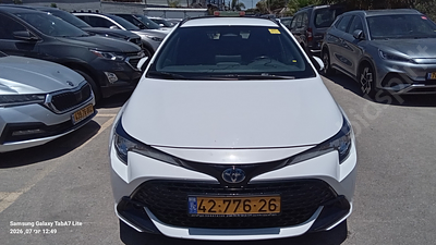 טויוטה קורולה מודל 2024 (מונית). 62,615 ק"מ, יד שנייה. מחיר מחירון: ₪72,405. תיבת הילוכים: 