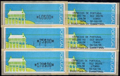 Portugal * 1992 – Espigueiro – Northern Portugal, with optical reading points. CROUZET machine. 