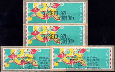 Portugal * 1995 – Popular Toys – Chickens. With optical reading points and without "LITHO 