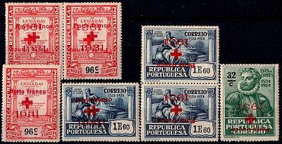 Portugal * 1931 – Free Rate * Portuguese Red Cross * Stamps from the 4th Centenary of the Birth 