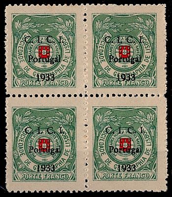 Portugal * 1935/36 – Porte Franco. Lisbon Geographical Society. Congress of the International 