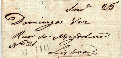 Alvito – In black, LF AVT1 on a letter dated from Torr&atilde;o (22.10.48) to Lisbon (25.10.48) with 