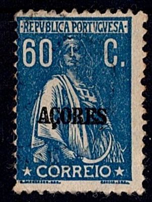 Portugal * 1921/24 – Ceres. New colours and values. Mainland stamps with "AZORES" overprint. 