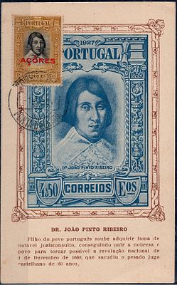 Azores * 1927 – Independence from Portugal * 3rd issue. Mainland stamps with overprint 