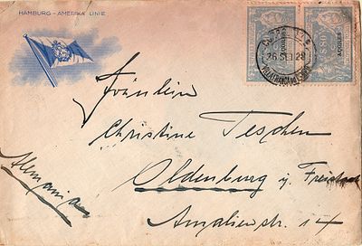 Azores * 1921/22 – Postal Parcels * Trade and Industry. Mainland stamps with “A&Ccedil;ORES” overprint 