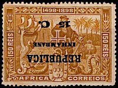 Inhambane * 1913 – 4.&ordm; Centen&aacute;rio da Descoberta do Caminho Mar&iacute;timo para a &Iacute;ndia, com 
