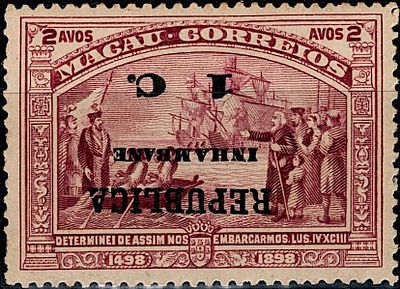 Inhambane * 1913 – 4.&ordm; Centen&aacute;rio da Descoberta do Caminho Mar&iacute;timo para a &Iacute;ndia, com 