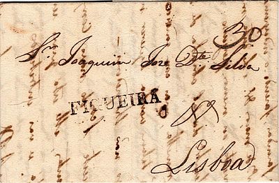 Figueira – Sepia, LF FIG4, a letter dated from Figueira da Foz (July 18, 1924) to Lisbon, with 
