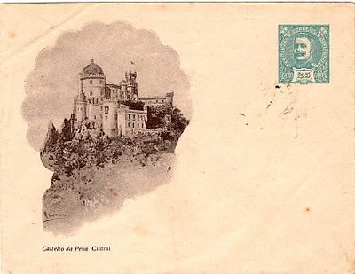 Portugal * 1908 – D. Carlos I Mouchon. Private envelopes. OM SP2A – Pena Castle (Sintra). New 