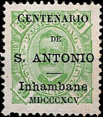 Inhambane * 1895 – D. Carlos I, Diogo Neto type. Mozambique stamps, with the surcharge 