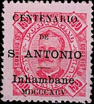 Inhambane * 1895 – D. Carlos I, type Diogo Neto. Mozambique stamps, with the overprint 