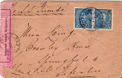 Louren&ccedil;o Marques * 1898/1901 – D. Carlos I Mouchon. MF38, 50 r&eacute;is, blue, light dotted paper, 11 