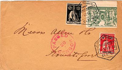 Louren&ccedil;o Marques * 1914/16 – Ceres + Postal Tax * War Tax, border with dashed background. 