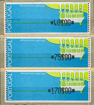Portugal * 1992 – Espigueiro – Northern Portugal, with optical reading points. CROUZET machine. 