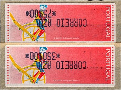 Portugal * 1992 – Popular Toys – Cyclist. CROUZET Machine. MF ETQ6a. Complete series for the 