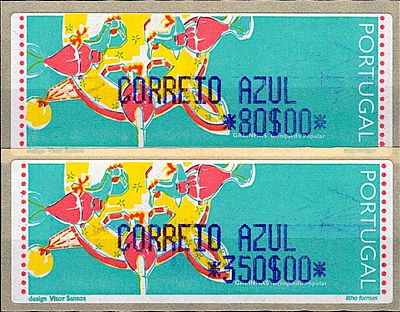 Portugal * 1995 – Popular Toys – Chickens. With optical reading points and the legend “LITHO 