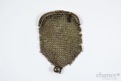 Porta Moedas em Malha de Prata Portuguesa, contraste Águia com toque 833 e peso de 24gr.