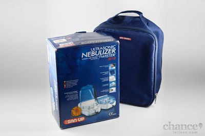 Nebulizador Ultrasonico "Twister" 3019 da San-Up, com caixa e bolsa. Sinais de uso