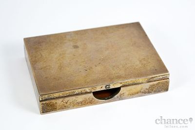 Caixa para cartões folheada a Madeira e Prata Portuguesa, contraste Águia com toque 925 e peso 