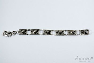 Pulseira com filigrana em Prata Portuguesa, contraste Águia com toque 925 e peso de 13,1gr.