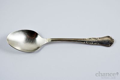 Colher em Prata Portuguesa, contraste &Aacute;guia com toque 835 e peso de 35gr. Comp. 15,5cm