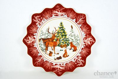 Grande Prato de servir de bordo recortado da Villeroy & Boch da S&eacute;rie "Toy's Fantasy" com 