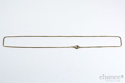 Fio em Prata Portuguesa, contraste &Aacute;guia com toque 833 e peso de 2,2gr. Comp. 44cm