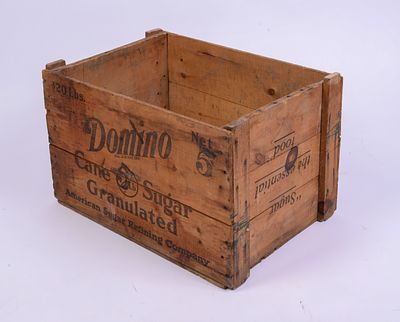 Domino Sugar Crate. 14 x 23 x 15 inches.