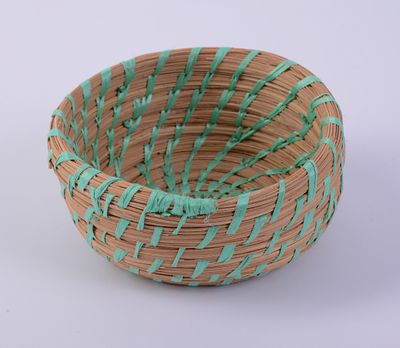 Small Sweetgrass Basket. Diameter 5.5 inches.