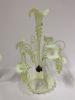 A large 19th century possibly uranium glass epergne 
There is a break in the base of one of the Image - 1