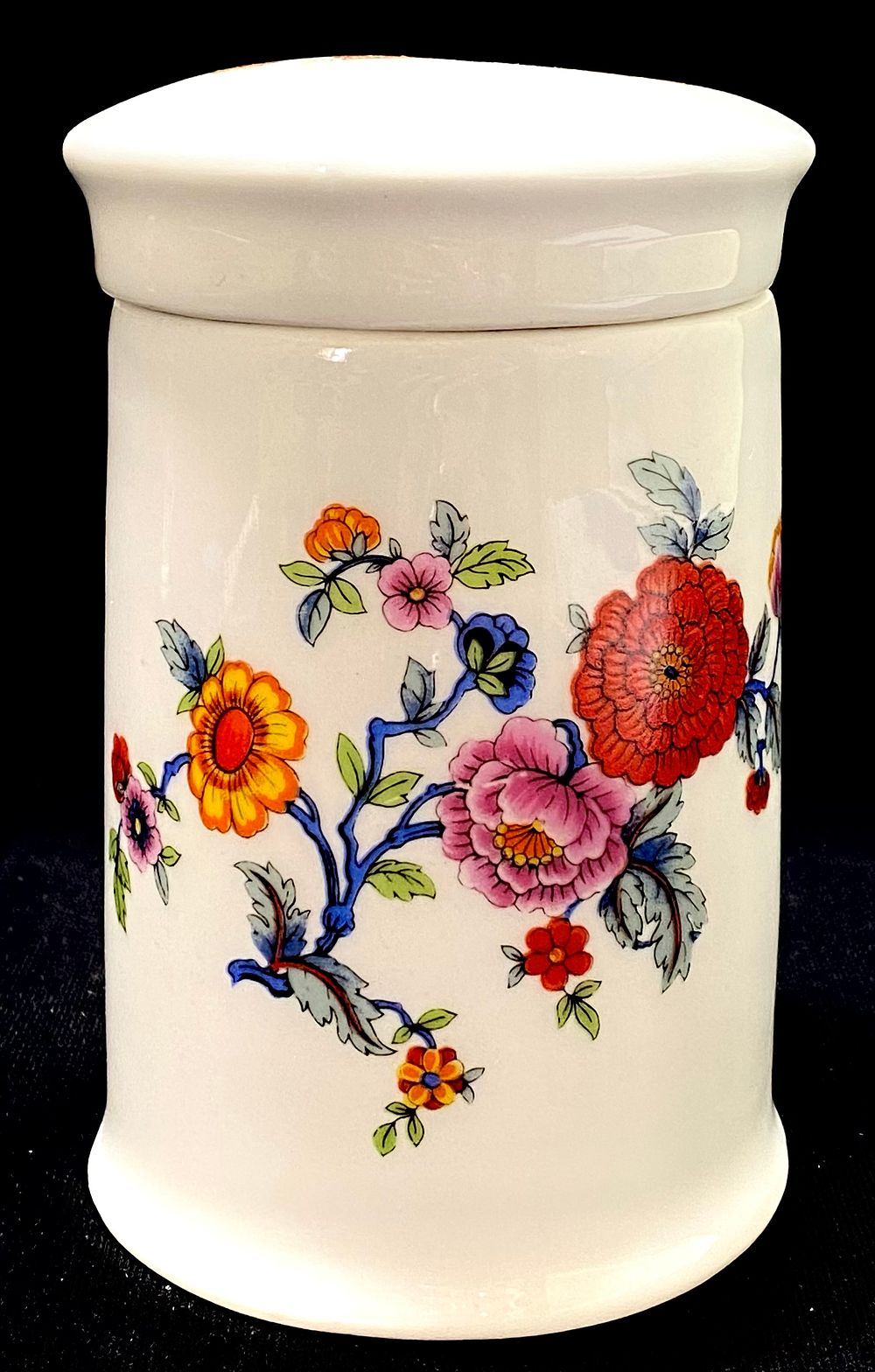 כלי לאחסון תה, CHAUVUGNY FINE FRANCE PORCELAIN
וינטאג', תוצרת צרפת, חתום, ציור עבודת יד בשילוב 
