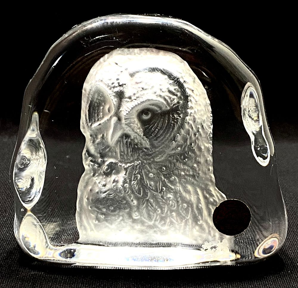 משקולת ניר וינטאג' תוצרת CRISTAL DARQUES, מדבקת מקור, 9X11X4 ס"מ