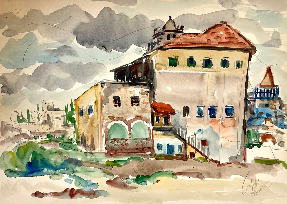 מרדכי אבניאל 1900-1989
אקוורל על נייר 50X35 ס"מ