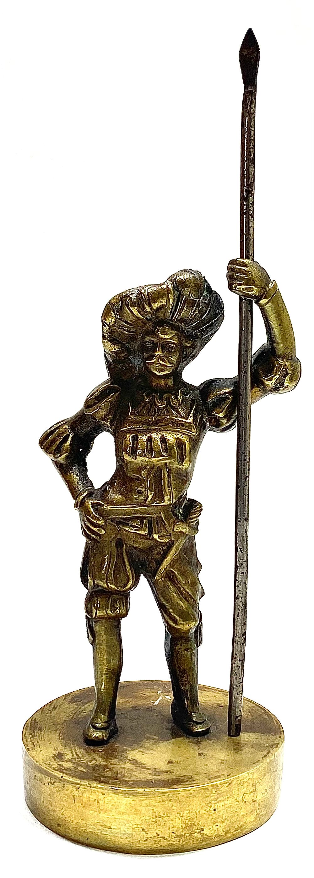 פסלון ברונזה וינטאג' אירופאי, ככל הנראה אנגליה, גובה 17 ס"מ