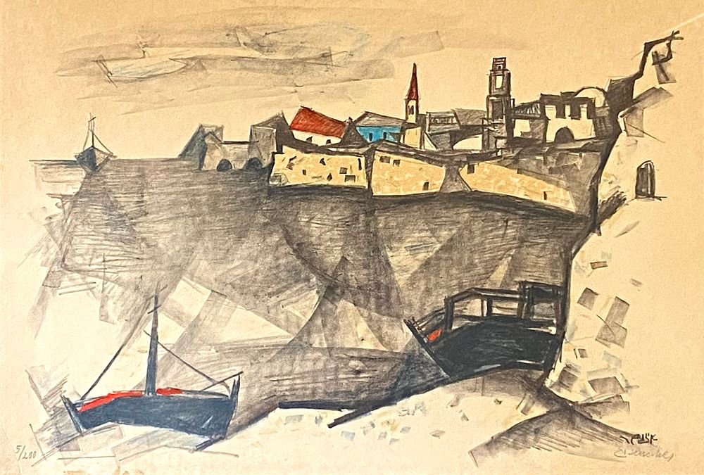 אייזנשר, ליתוגרפיה חתומה בעיפרון וממוספרת 5/200
50X35 ס"מ