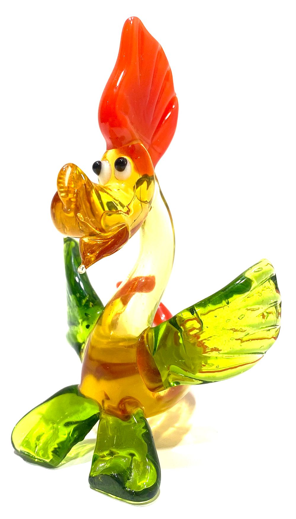 פסל זכוכית מורנו, וינטאג' אלגנטי מאיטליה, 8X8X5 ס"מ