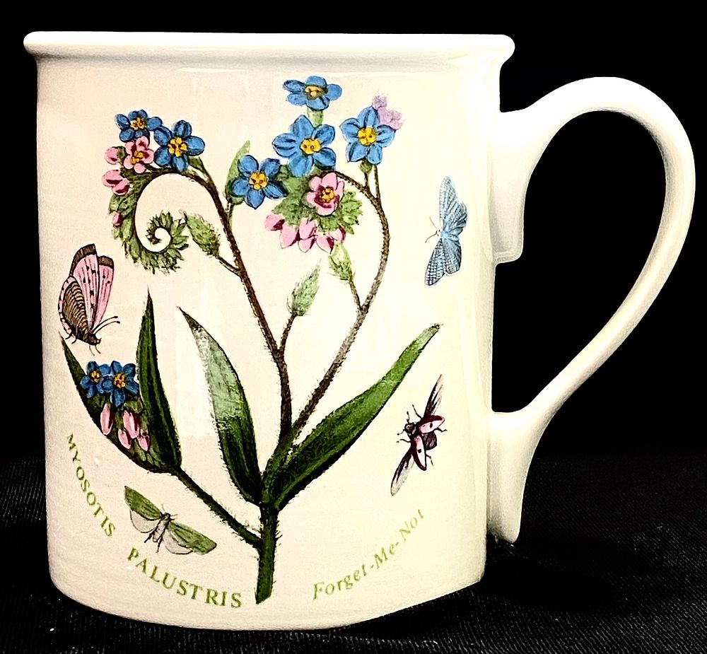 ספל לקפה , פורצלן וינטאג' יפה מאנגליה, מהדורה מוגבלת 1972 THE BOTANIC GARDEN, חתום, גובה 9.5 ס"מ