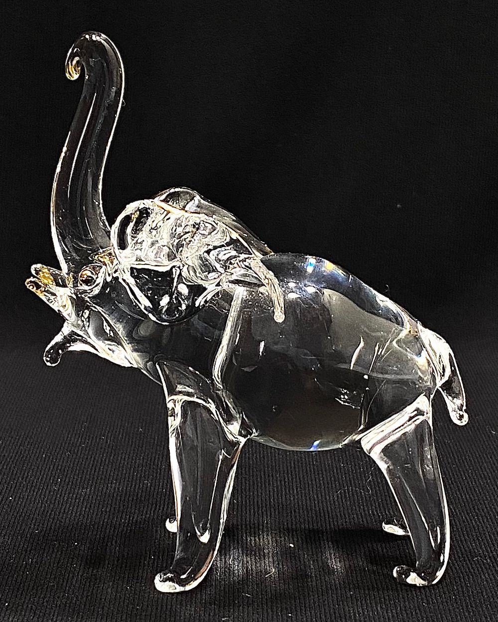 פסל זכוכית מורנו, וינטאג' אלגנטי מאיטליה, 9X9X3.5 ס"מ